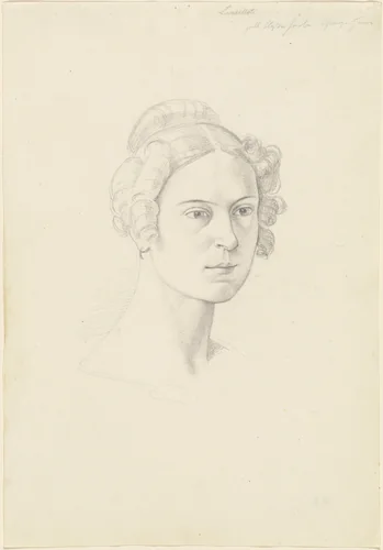 Giuseppina Massimi, Principessa Lancellotti di Lauro by Josef von Führich, drawing, 1828