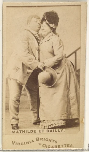 Mathilde et Dailly, from the Actors and Actresses series (N45, Type 1) for Virginia Brights Cigarettes by Allen & Ginter, photograph, 1885-1891