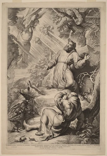 Saint Francis Receiving the Stigmata by Lucas Emil Vorsterman
Sir Peter Paul Rubens, print, 1620