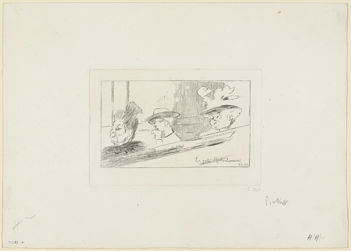 La Gaité Rochchouart by Walter Richard Sickert, print, 1920