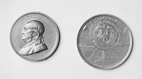 Benjamin Franklin by Augustin Dupré, metalwork, 1786