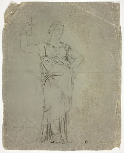 Ancient Statue of Standing Female Figure by John Downman, drawing, 1765-1824