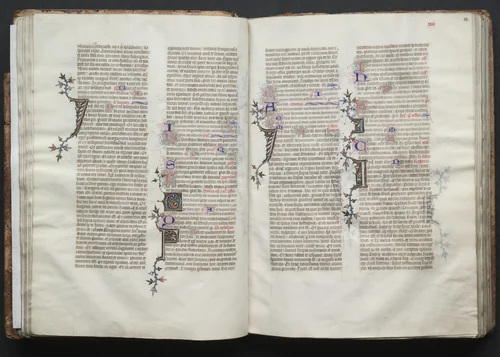 The Gotha Missal: Fol. 32v, Text by Master of the Boqueteaux, book, 1370-1380