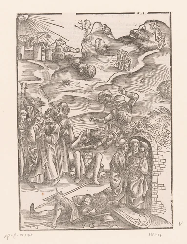 Lege graf van Christus by anonymous, print, 1506