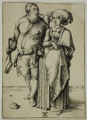 The Cook and his Wife by Albrecht Dürer, print, 1497