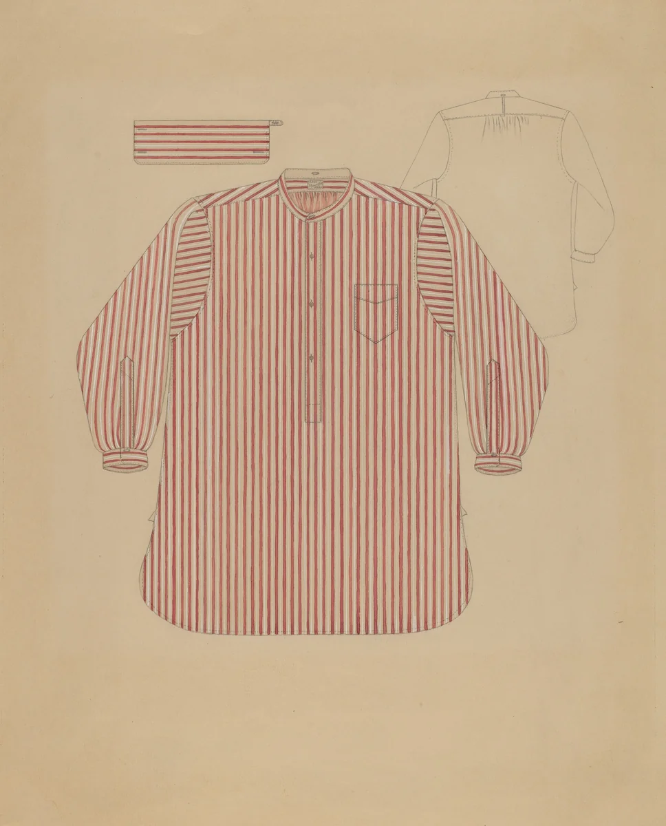 Shirt by Virginia Berge, index of american design, 1937