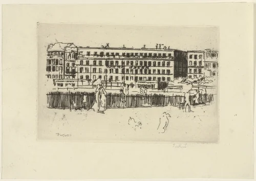 The Old Hotel Royal, Dieppe by Walter Richard Sickert, print, 1894