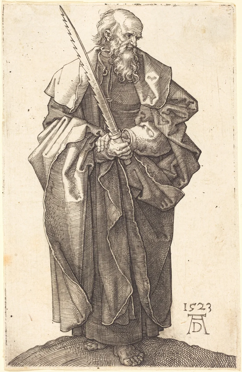Saint Simon by Albrecht Dürer, print, 1523