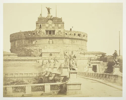 Untitled (Round Building with Clock) by Robert Macpherson, photograph, 1852-1862