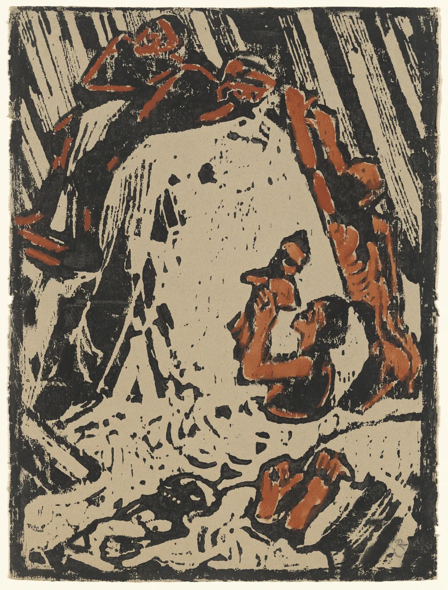 Flood (Sintflut) by Christian Rohlfs, print, 1913-1923