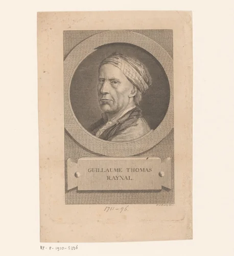 Portret van Guillaume-Thomas François Raynal by anonymous, print, 1759-1812