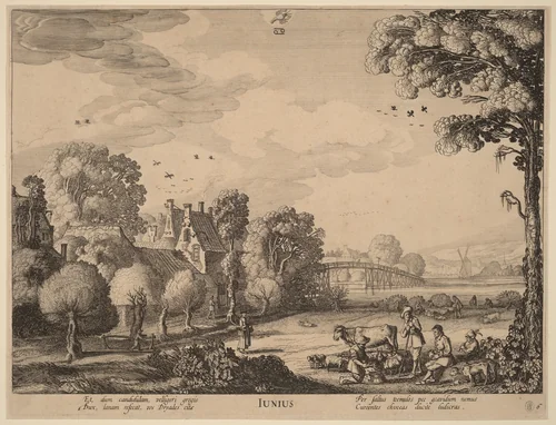 June by Jan van de Velde, print, 1593-1641
