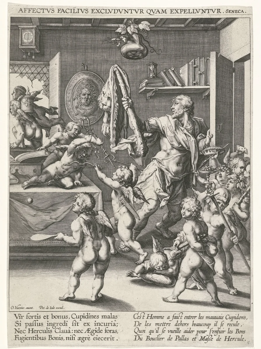 Goede en verkeerde hartstochten by anonymous, print, 1590-1632