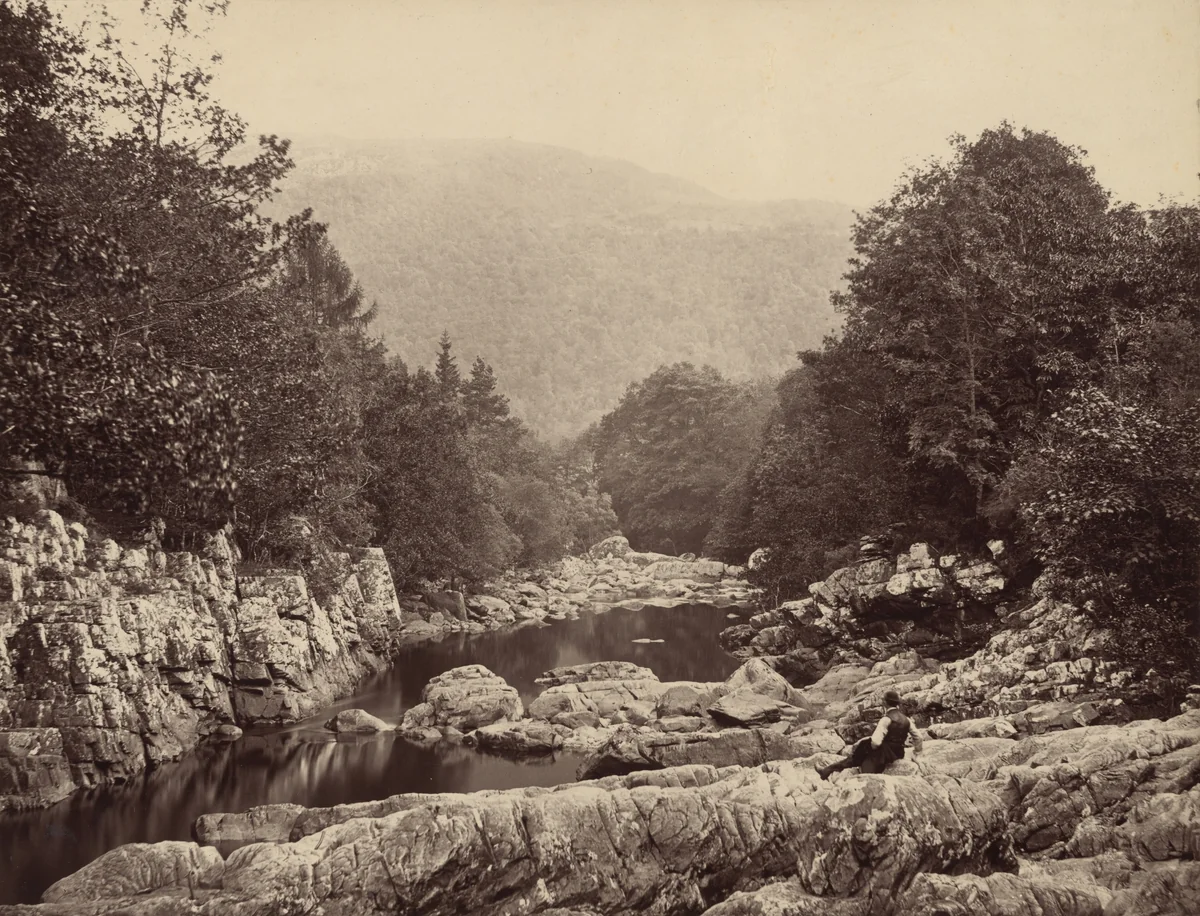 On the Llugwy, at Miner's Bridge, Betws-y-Coed by Francis Bedford, photograph, 1860