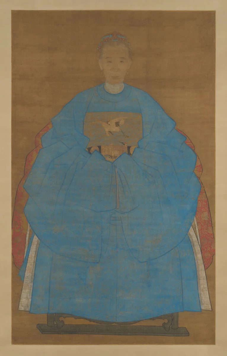 Portrait of the wife of Yizhai by Ruan Zude, painting, 1561-1621