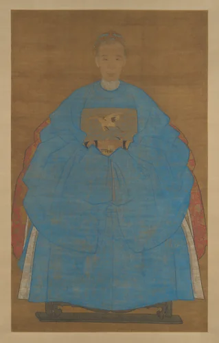 Portrait of the wife of Yizhai by Ruan Zude, painting, 1561-1621