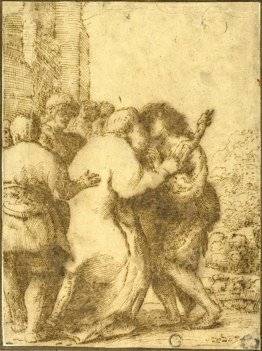 Return of the Prodigal Son by Unknown Artist, drawing, 1620-1660
