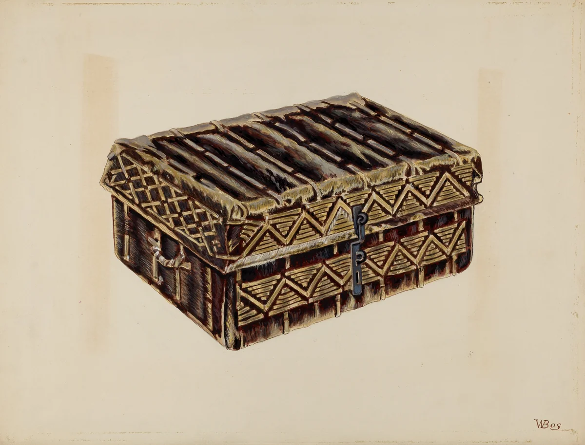 Trunk by William Bos, index of american design, 1937