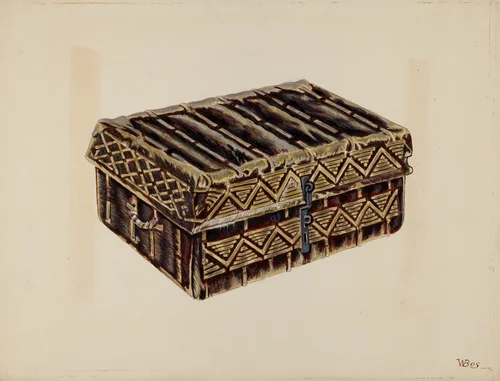 Trunk by William Bos, index of american design, 1937