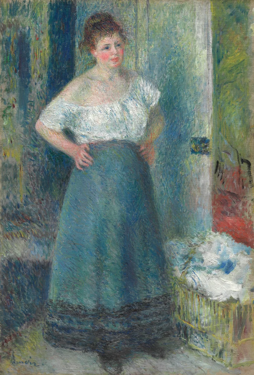The Laundress by Pierre-Auguste Renoir, painting, 1877-1879