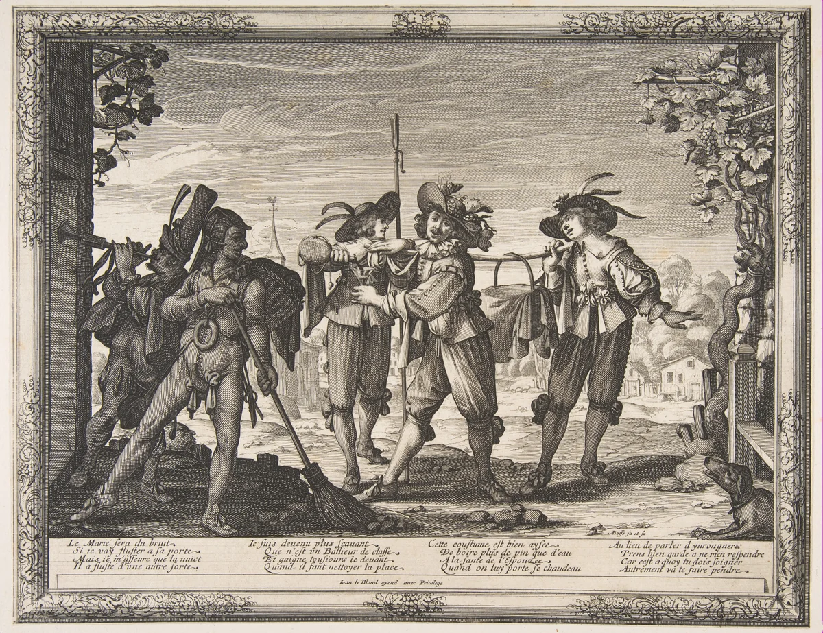 Charivari by Abraham Bosse, print, 1628-1638