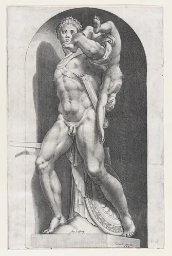 Atreus Farnese, from "Speculum Romanae Magnificentiae" by anonymous, print, 1574