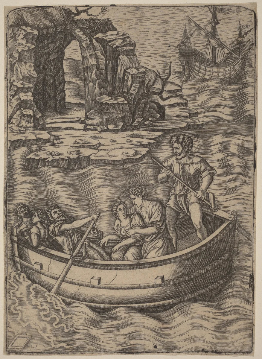 The Barc by Raphael, print, 1515-1530