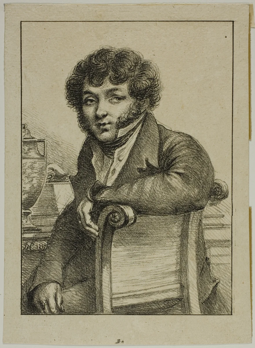 Portrait of Brunet, Printer by Dominique Vivant Denon, print, 1817