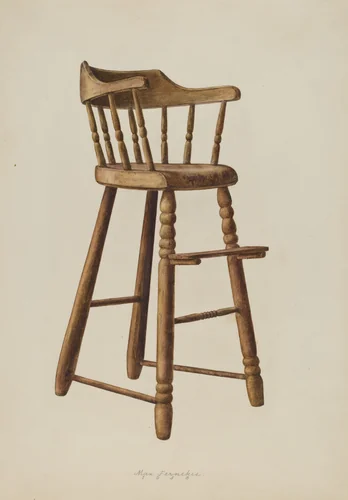 Baby High Chair by Max Fernekes, index of american design, 1938