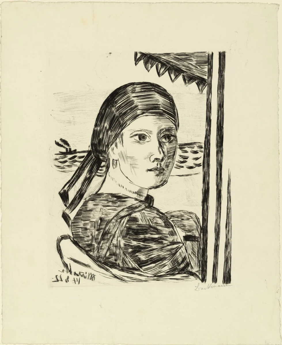 Minette by Max Beckmann, print, 1922