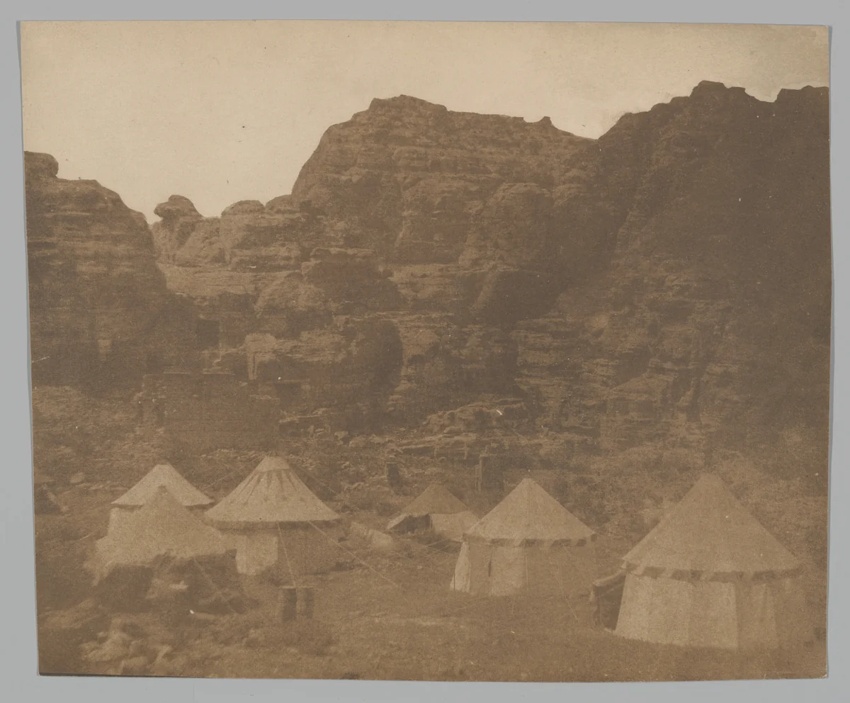 [Expedition Camp, Petra] by Leavitt Hunt, photograph, 1852