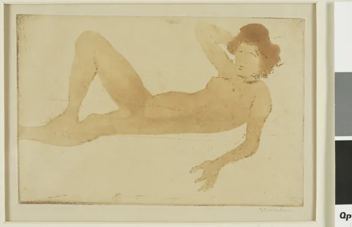 Reclining Nude Woman by Théophile Alexandre Steinlen, print, 1902
