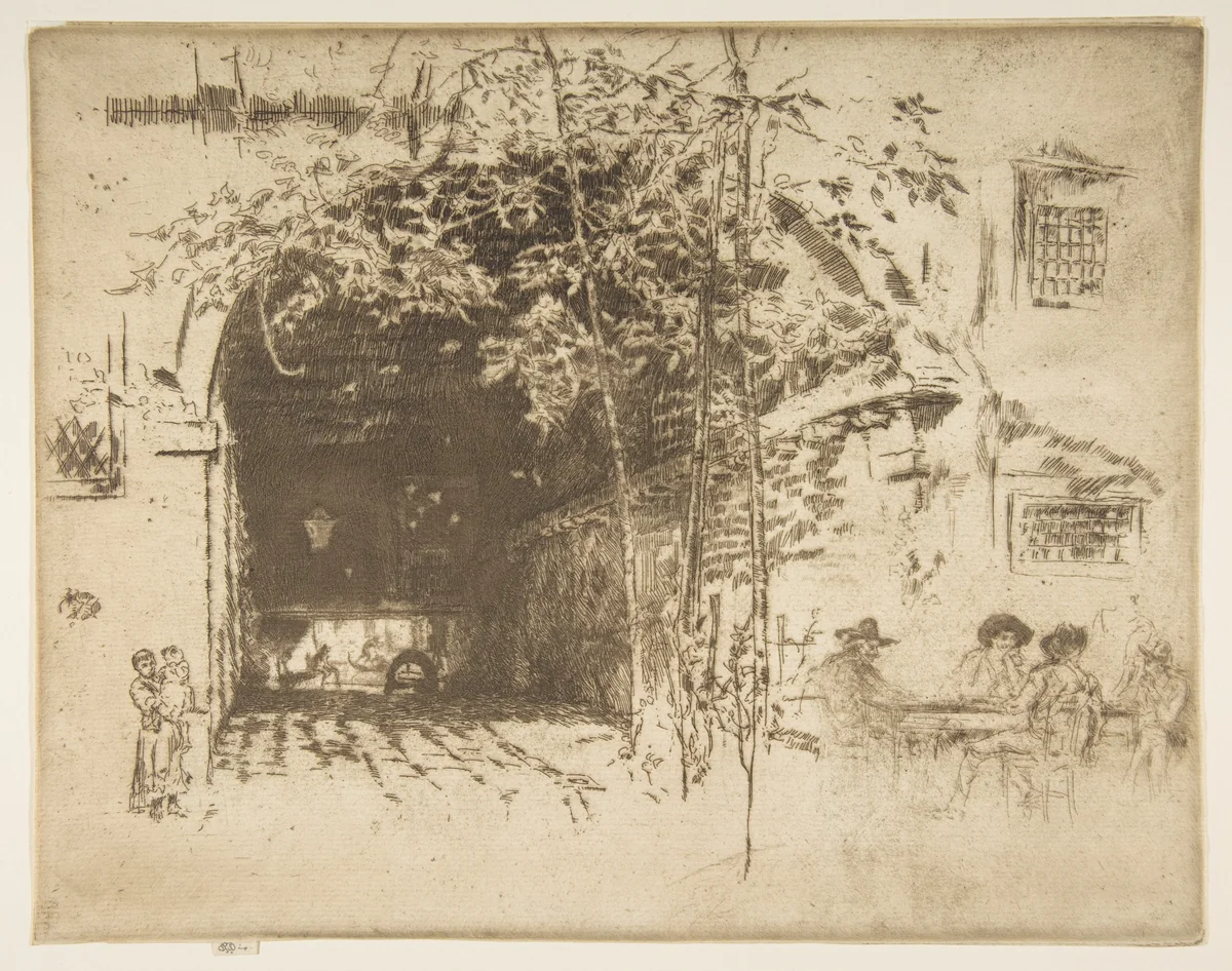The Traghetto, No. 2 by James McNeill Whistler, print, 1879-1880