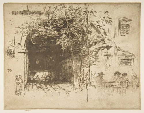 The Traghetto, No. 2 by James McNeill Whistler, print, 1879-1880