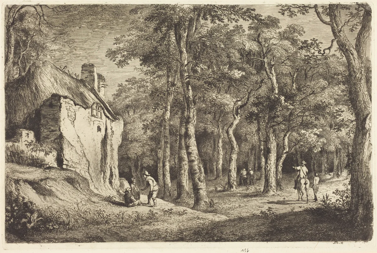 Entree de Foret by Jean Jacques de Boissieu, print, 1772