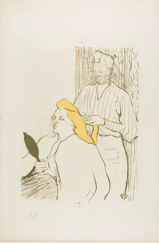 The Hairdresser, Program for the Théâtre Libre by Henri de Toulouse-Lautrec, print, 1893