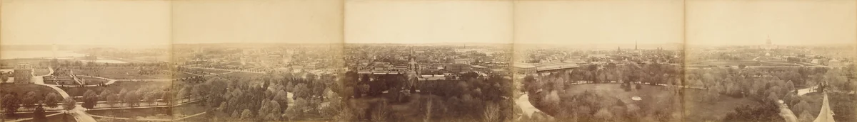 Panoramic View of Washington, DC by American 19th Century, photograph, 1865-1875