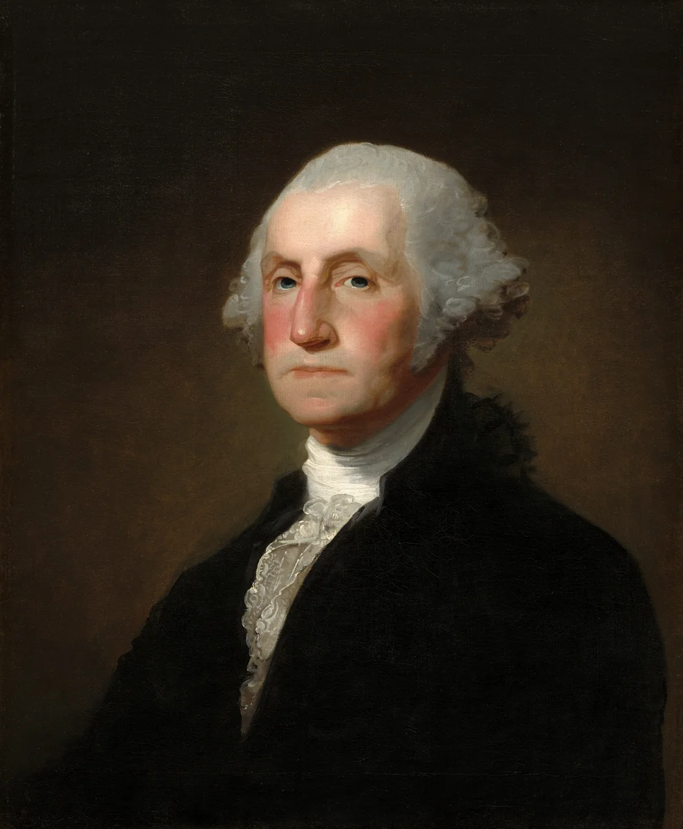 George Washington by Gilbert Stuart, painting, 1800
