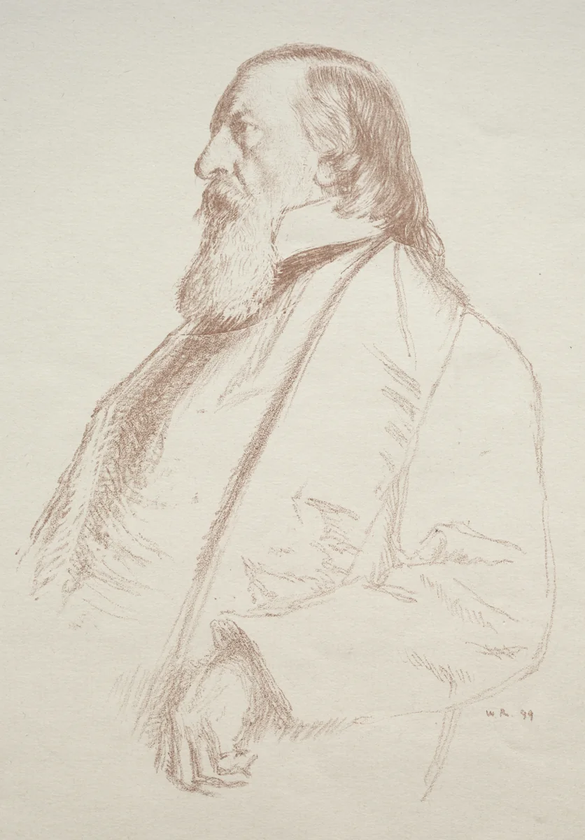 George Milner by William Rothenstein, print, 1894-1904