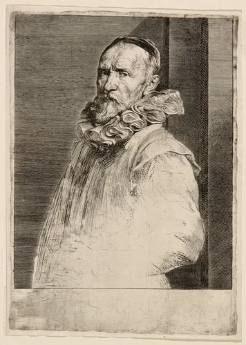 Jan de Wael by Anthony van Dyck, print, 1630-1633