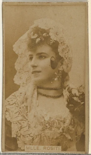 Mlle. Rositi, from the Actors and Actresses series (N145-8) issued by Duke Sons & Co. to promote Duke Cigarettes by W. Duke, Sons & Co., photograph, 1890-1895