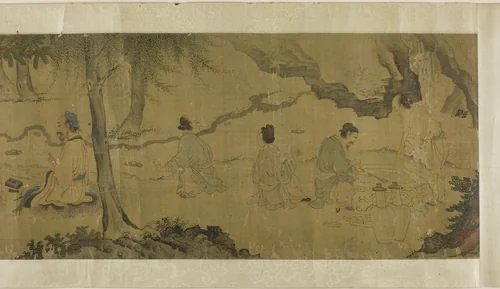 The Orchid Pavilion Gathering by Artist Unknown, drawing, 1801-1900