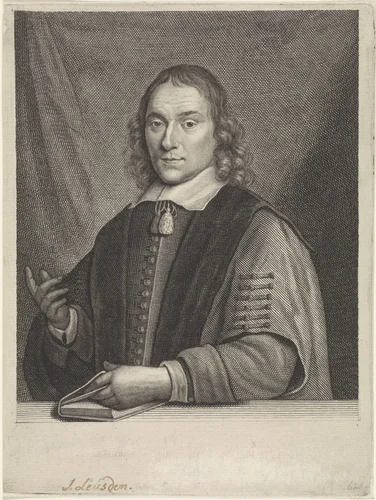 Portret van Johannes Leusden by anonymous, print, 1686