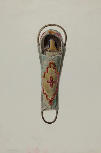 Cree Papoose Doll by Jane Iverson, index of american design, 1935-1942