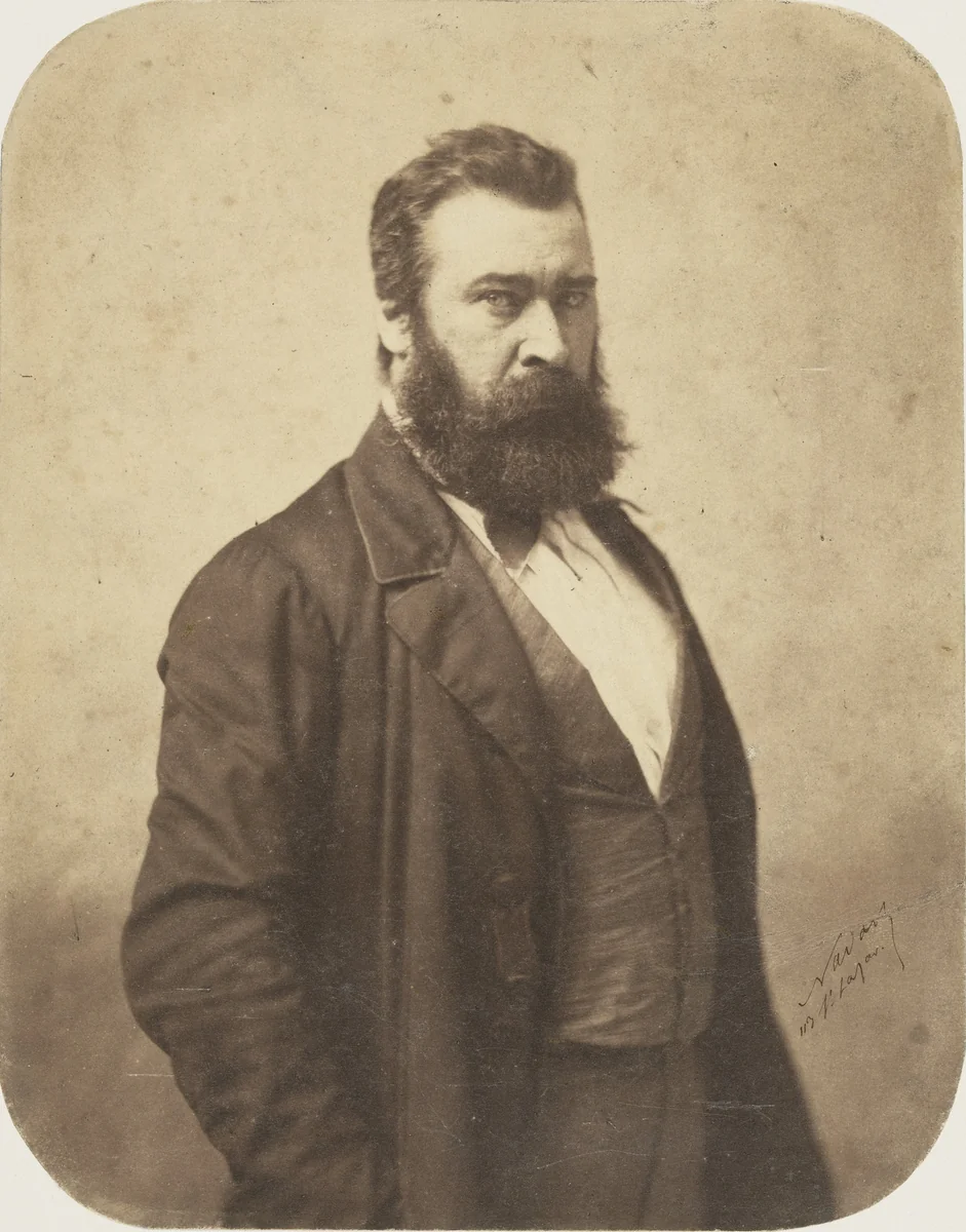 Jean-François Millet by Nadar, photograph, 1856