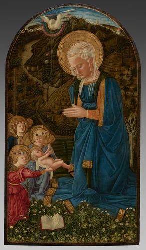 Virgin and Child with Angels by Fra Filippo Lippi, painting, 1455-1465