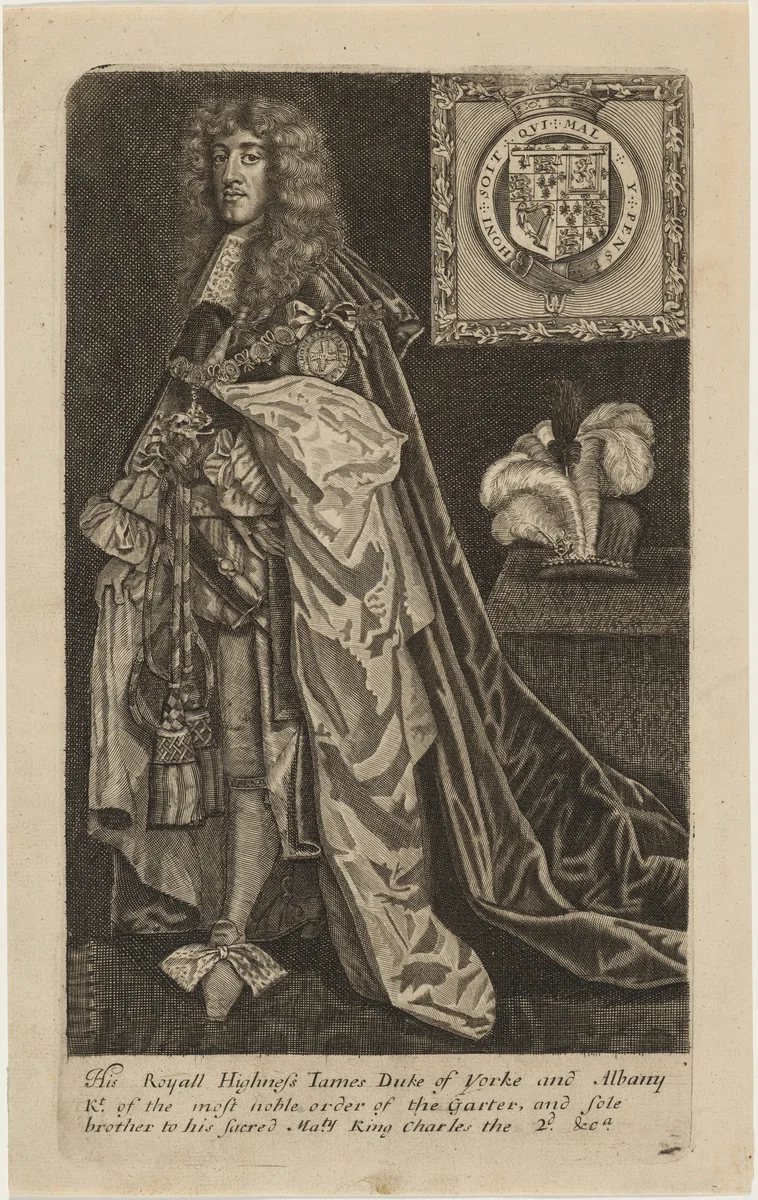James II as Duke of York by Unknown 19th Century, print, 1800-1899