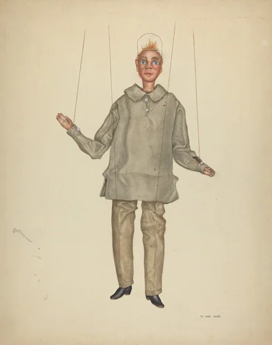 Marionette by Vera Van Voris, index of american design, 1935-1942