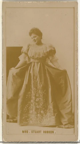 Mrs. Stuart Robson, from the Actors and Actresses series (N145-8) issued by Duke Sons & Co. to promote Duke Cigarettes by W. Duke, Sons & Co., photograph, 1890-1895