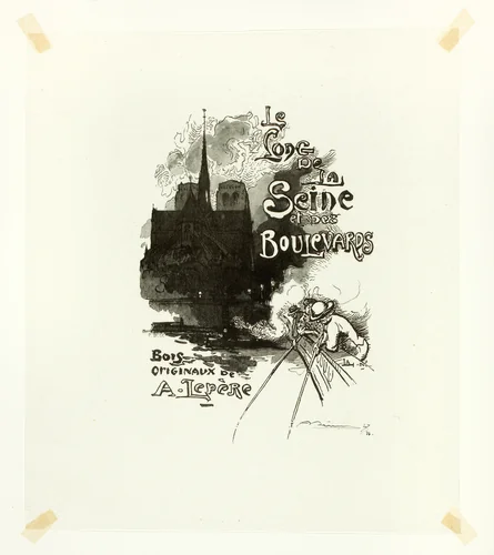 Frontispiece to Le Long de la Seine et des Boulevards by Pierre Desmoulins, print, 1910